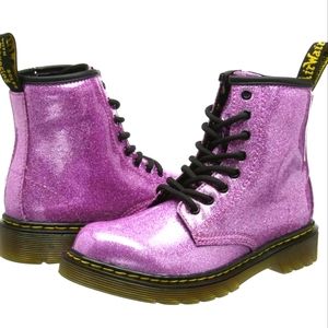Dr. Martens Pink Glitter Boot size 8 toddler girl US